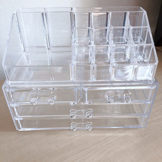 化粧品BOX クリアケース きれい 3点セットの画像
