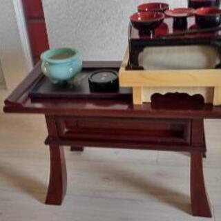 【値下！】仏具一式（経机･香炉･仏膳セット）