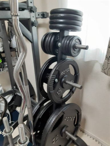 バーベルセット、チンニングスタンド等