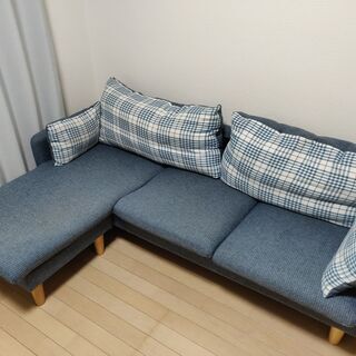 リバーシブルカウチソファ（ニトリ）の画像