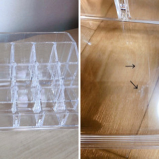 化粧品BOX クリアケース きれい 3点セットの画像