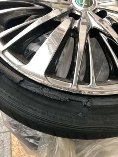 BADX LOXARNY TARKUS 18インチ 7.5J +42 PCD114.3 5H 215/45R18 エスティマ/アルファ
