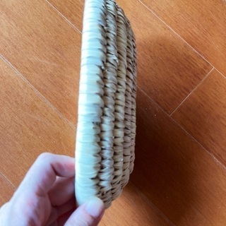 【値下げ2000円】★モロッコ　カゴ　トレイ　シンプル　取手付き　2800円にての画像