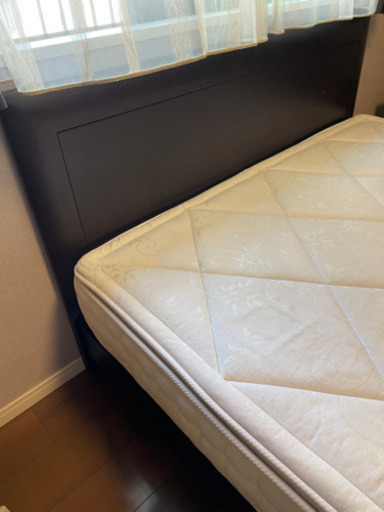 本日受付終了！美品ワイドダブルロングベッド※マットセット