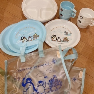 ピングーアウトドアプラ食器セット