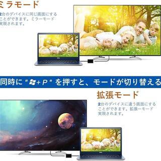 VGA HDMI 変換アダプタ ケーブル 音声出力1080高解像度 の画像