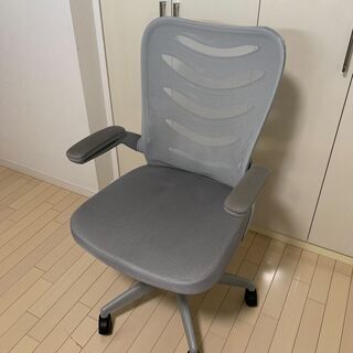 GTXMAN オフィスチェア デスクチェア メッシュ 椅子 ハイバック パソコンチェア 事務用椅子 通気性 昇降機能付き ロッキング機能 106-GRAYの画像