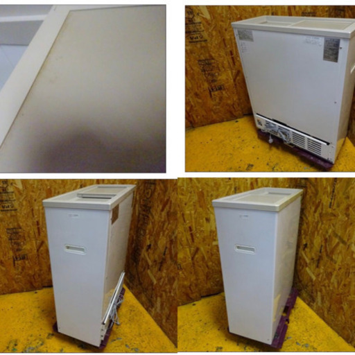 (446-0)SANDEN サンデン 業務用冷凍ケース 冷凍ストッカー PF-070XB-B 65L スライドドア 中古 厨房 冷凍庫