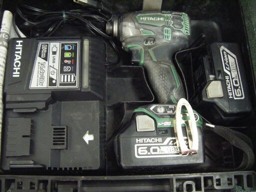 日立　インパクトドライバ　WH18DDL　18V　フルセット　中古品