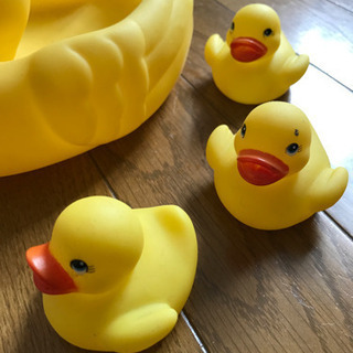 アヒルのおもちゃセットの画像