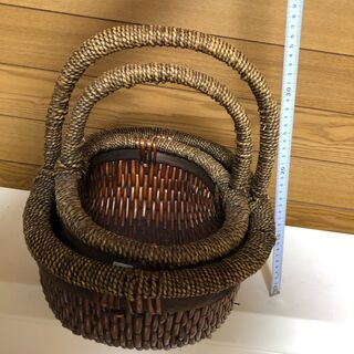 籠（大小セット）の画像