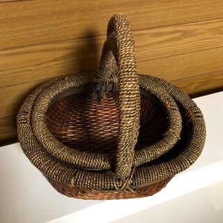 籠（大小セット）の画像