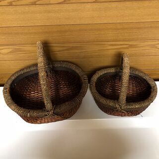 籠（大小セット）の画像