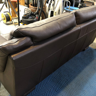 Italsofa  本革ソファ  2〜3人掛け  ブラウンの画像