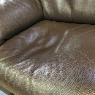Italsofa  本革ソファ  2〜3人掛け  ブラウンの画像