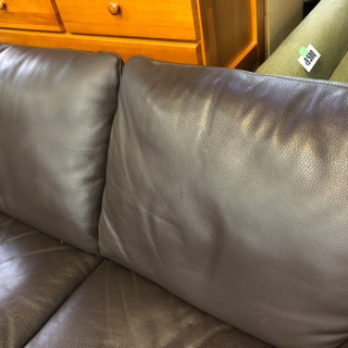 Italsofa  本革ソファ  2〜3人掛け  ブラウンの画像