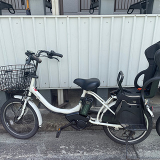 電動自転車　子供乗せ　YAMAHA パスバビー　白