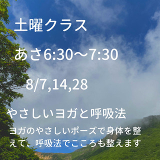 【8月オンラインヨガクラス】薬剤師によるヨガクラスの画像