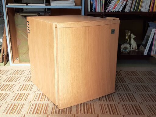 木目調 1ドア電子冷蔵庫「冷庫さん」2017年製 ペルチェ式 48L SR-R4802　/DJ-0381-2F