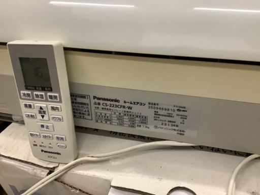 【SALE】におい除去機能付き　Panasonic パナソニック　エアコン　CS−223CFR−W  6畳用　リサイクルショップ宮崎屋