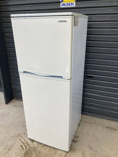 JM0019Abitelax アビテラックス 吉井電気 2ドア冷凍冷蔵庫 138L AR-143E 2017年製