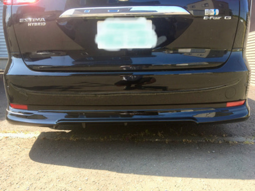 モデリスタ　WALDロアスポイラー付きリヤバンパー　黒202 エスティマ、エスティマハイブリッド　50.20系