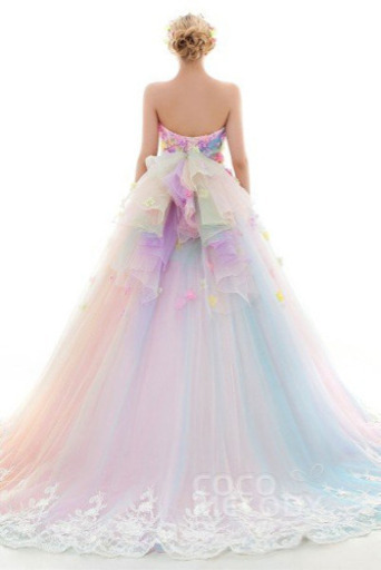 【最終値下げ】レインボードレス ウエディングドレス