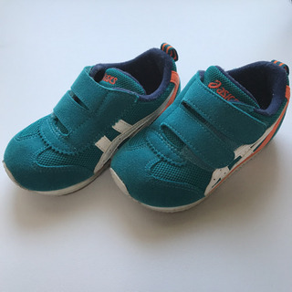 アシックススクスク　アイダホBABY シーグリーン