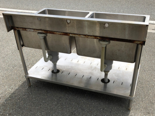 ⭐︎中古品　2層シンク　マルゼン　1300×750×800 厨房機器 ⭐︎