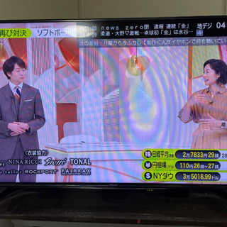 ハイセンス　55V型　液晶テレビ　裏番組録画対応