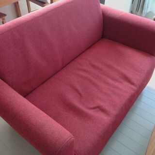 Francfrancソファ　赤　2人掛け