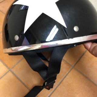 お値下げ‼️半ヘルメット　星ステッカー