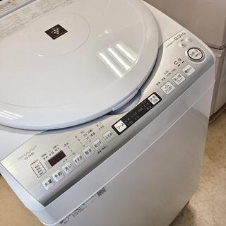 h82売約済み❌半年のみ使用！2020年製 SHARP 8.0kg 全自動洗濯機 乾燥機能付き