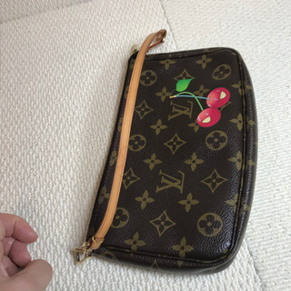 極美品，ルイヴィトン限定品，村上隆チェリーアクセサリーバッグの画像