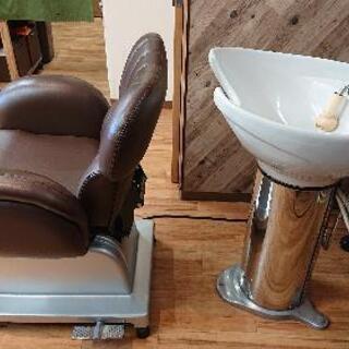 取引中、美容室 シャンプーユニット(椅子のみ販売も可能)