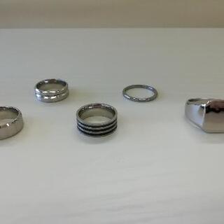 404◇未使用◇メンズリングセット 25号 21号 16号　　シンプル