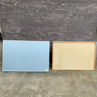 壁掛ホワイトボード&月間予定表(縦書)のセット /中古品の画像