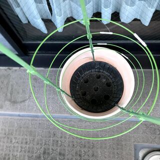 植木鉢と支柱　各2セットの画像