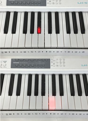 21R414 ジ 6 CASIO 光ナビゲーション・キーボード LK‐516 2019年製 DIGITAL KEYBOARD 中古品
