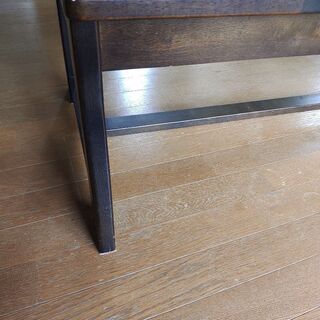 カリモク RUSTICベンチ　天然木の画像
