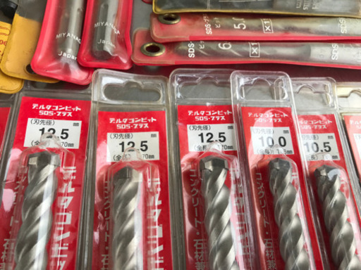 未使用！ハンマードリル用ビット◇65本まとめて◇SDSプラス◇ヒルティ◇ミヤナガ◇日立◇振動ドリル用