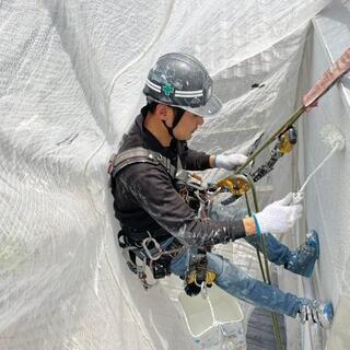 塗装　防水　コーキング　職人　無足場　ロープアクセス　ブランコ　...