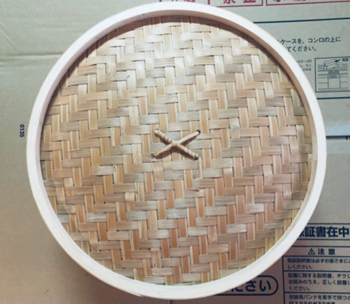 決まりました❣️新品未使用　竹セイロ 中華せいろ蒸し器2段　