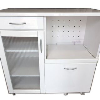 新札幌発 食器棚 エイアイエス キャスター付き 高さ90×幅90...