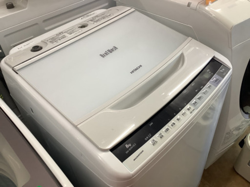【SALE】人気の大容量洗濯機　日立　HITACHI  ビートウォッシュ　8kg洗濯機　BW−80WVE3  リサイクルショップ宮崎屋　佐土原店21.7.27 k