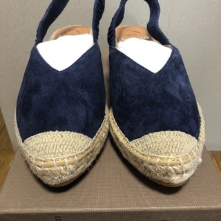 【新品】カンナ　サンダル　ジュート ウェッジソール 羊革 