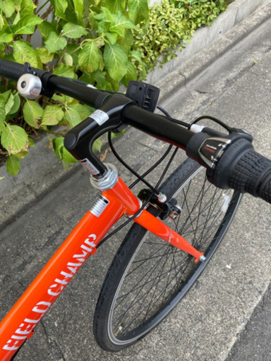 700×28C 折りたたみクロスバイク【6段変速】オレンジ