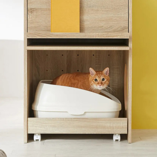 ロウヤ　LOWYA 収納ラック 猫用トイレ収納 ペット 猫雑貨