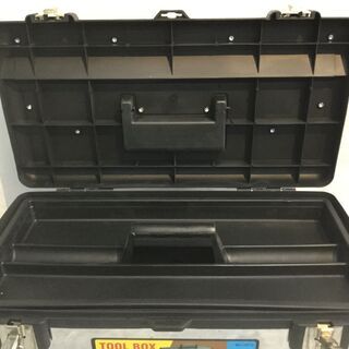  TOOL BOX ツールボックス 工具箱 ステンレス製 シルバー/黒 道具箱 DIY 大工 MJ-3073 550×315×253mmの画像
