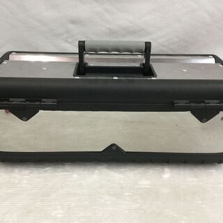  TOOL BOX ツールボックス 工具箱 ステンレス製 シルバー/黒 道具箱 DIY 大工 MJ-3073 550×315×253mmの画像
